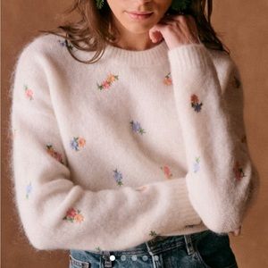 Sezane Flower Sweater S